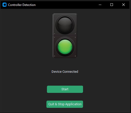 an image of the controller detection UI